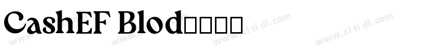 CashEF Blod字体转换